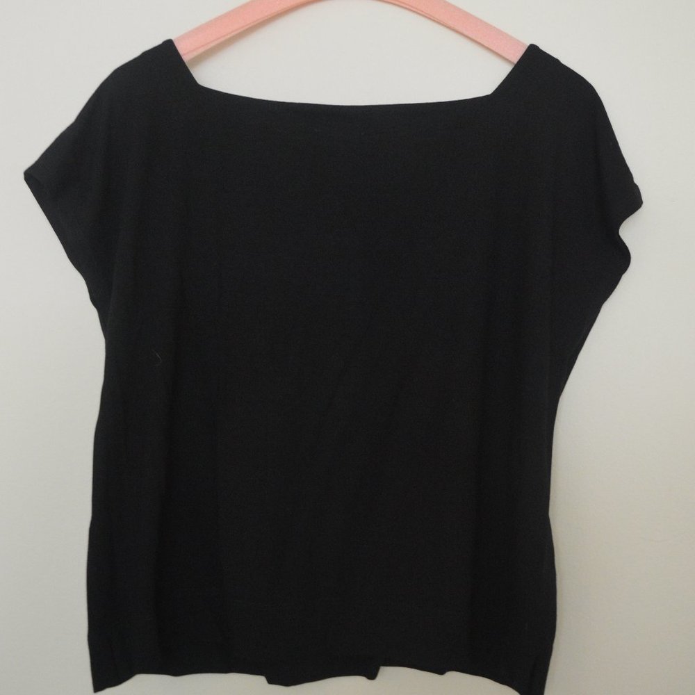 Eileen Fisher Black Square T-Shirt